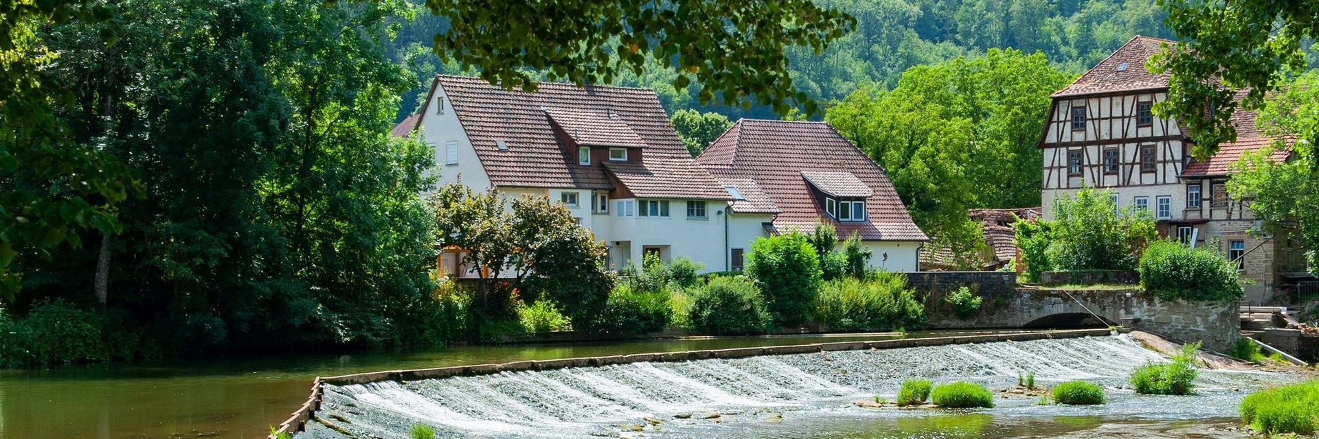 Fluss in Forchtenberg | Hohenlohe | Wohnmobiltouren in Baden-Württemberg | © Stadt Forchtenberg