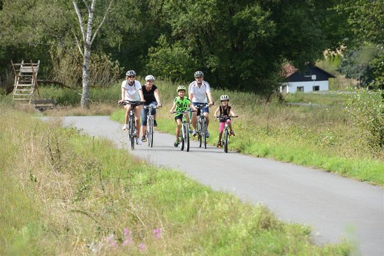 Familie unterwegs auf dem Odenwald-Madonnen-Radweg | Wohnmobiltouren Baden Württemberg | Odenwald